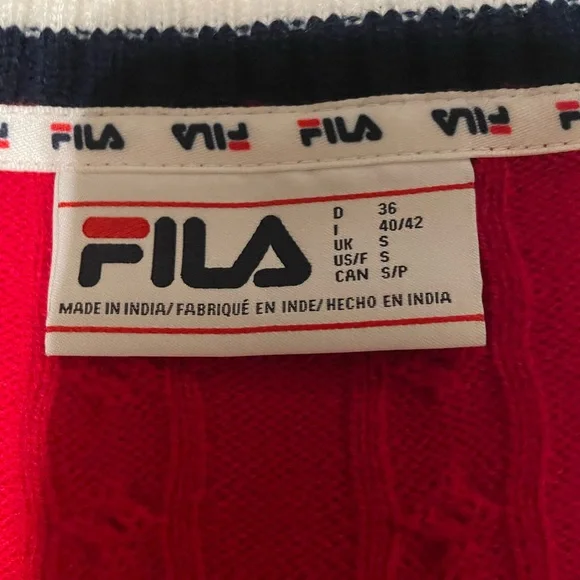 Fila Red Knit Mini Dress - Picture 3 of 4